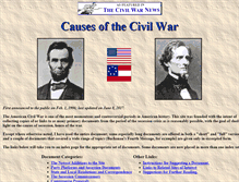 Tablet Screenshot of civilwarcauses.org